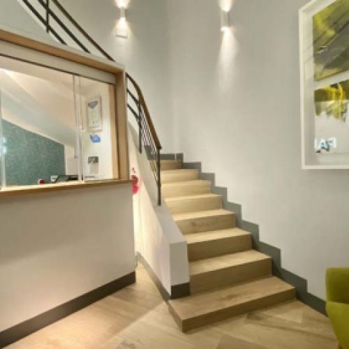 Recepción vista desde cerca